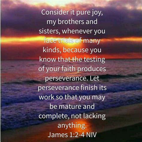 James 1:1–4 NIV .